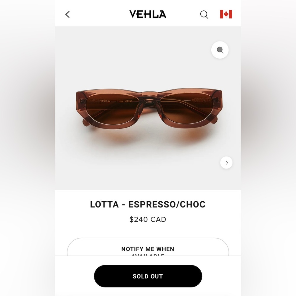 VEHLA SUNGLASSES - sold out online